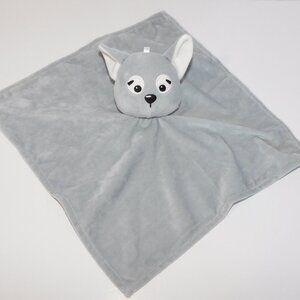 GEORGE Gray Cat Kitty Fox  Plush Security Blanket Baby Lovey Nunu Soother
